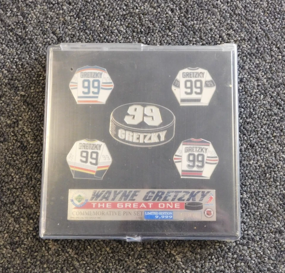 Juego de prendedores de jubilación Wayne Gretzky Great One cubierta superior autenticado 4007/9999 Foto 1 de 1