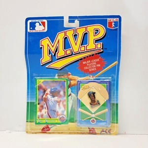 1990 Darryl Strawberry NY Mets MVP Collector Pin & MLB Score Card Ace Novelty