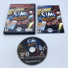 The Sims Bustin' Out Greatest Hits (PlayStation 2 PS2 2003) Complete & Tested