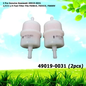 2 Genuine Kawasaki 49019-0031 1/4" X 1/4" Fuel Filters Fits FS481V FS541V FS600V - Picture 1 of 6