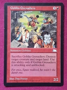 Magic The Gathering WEATHERLIGHT GOBLIN GRENADIERS red card MTG - Picture 1 of 2