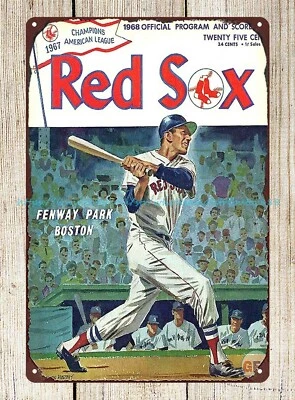 1968  program baseball tin sign decoration design - Image 1 of 4