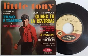LITTLE TONY quand tu la reverras RARE EP Vinyle 45 t VOGUE DURIUM DVEP 95132 - Picture 1 of 2
