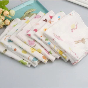 20Pcs 100% Cotton Soft Newborn Baby Gauze Muslin Square Bath Wash Handkerchief - Picture 1 of 4