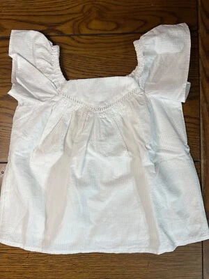 Nuevo con etiquetas Camisa Janie and Jack Room To Bloom Manga Flutter Seersucker Niñas Talla 4 Foto 1 de 3