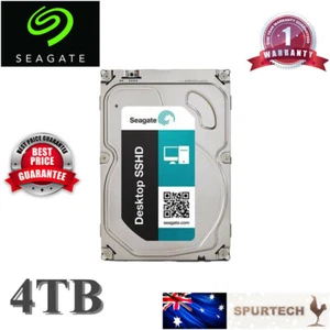 Seagate SSHD Gen3 SSD Hybrid 3.5'' 4TB Desktop Hard Drive OEM - Picture 1 of 5
