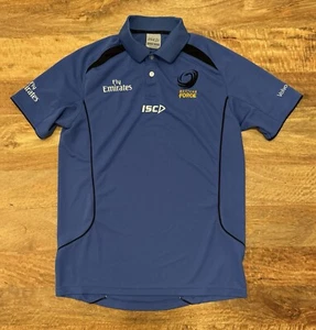 Western Force Super Rugby Union Polo Shirt ISC Mens Size Small - Picture 1 of 5