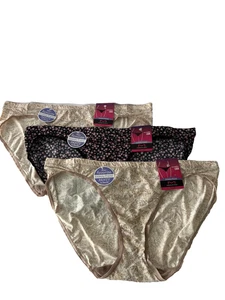 NUEVAS Bragas de Bikini Maidenform 3 Pares Barely There Invisible Look 2XL/9 NUEVAS CON ETIQUETAS - Imagen 1 de 3