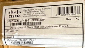NEW IN BOX - Cisco  8861 3PCC K9 Multi Platform 5 Line Color Display Telephone - Picture 1 of 1
