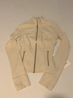NUEVA CHAQUETA RECORTADA LULULEMON Define Nulu 0 2 Marfil Claro Dorado Foto 1 de 4