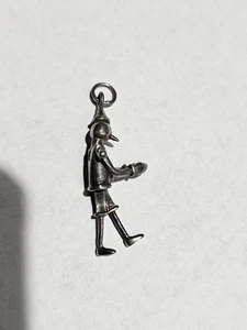 Vintage 925 Sterling Silver Articulated Pinocchio Pendant 4.17 Gram 1.5inch Tall - Picture 1 of 8