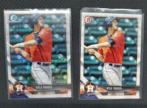 2018 Bowman - Kyle Tucker Chrome MOJO Refractor BCP55 & Paper Base BP55 Lot - Bild 1 von 4