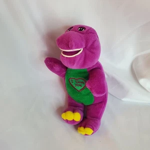Vintage Barney Plush animal. I love you heart on chest Beanbag Stuffed NO SOUND - Picture 1 of 6