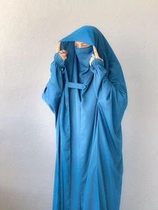 Saudi Jilbab Burka Schal Damen Abaya Burka Full Cover Frauen Hijab Mode - Bild 1 von 4