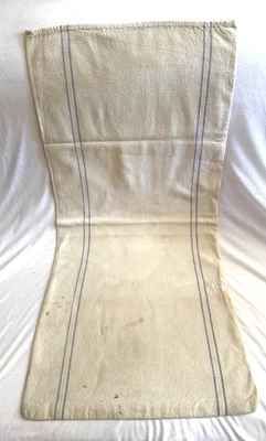 Bolsa de semillas de granja de alta resistencia vintage sin marca buen estado líneas azules EE. UU. #6036 Foto 1 de 4