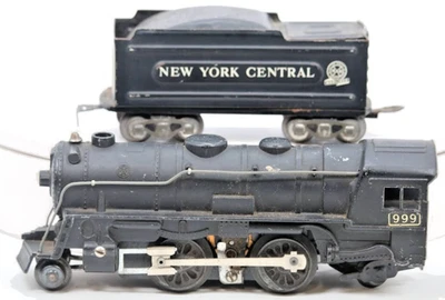 Marx O Gauge #999 Steam Locomotive & New York Central Tender – Tested – Runs Ex - Image 1 of 4