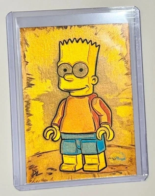 2025 BART SIMPSON GOLD P.  1/1 “The Minifigure”  ART SKETCH CARD ARTIST SIGNED - Image 1 of 2