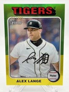 2024 Topps Heritage High Number - Alex Lange #213 Chrome /699 - Picture 1 of 3