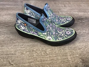 Bogs Womens Size 6 Floral Flower Patch Slip on Garden Shoes Outdoors 73186-465 - Picture 1 of 13