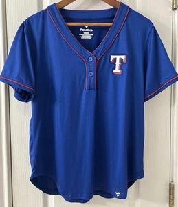 Camisa mediana para mujer de fanáticos del béisbol de los Texas Rangers - Imagen 1 de 6