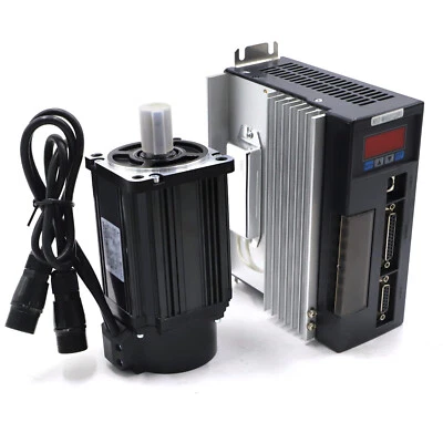 Kit de controlador de servomotor NEMA52 1KW 4NM AC 220V CW/CCW 2500PRM para fresado CNC  Foto 1 de 4