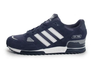 Nuevo Para Hombre ADIDAS G40159 Blanco Marino ZX 750 Zapatos Entrenadores Correr Reino Unido Talla 7 - Imagen 1 de 10