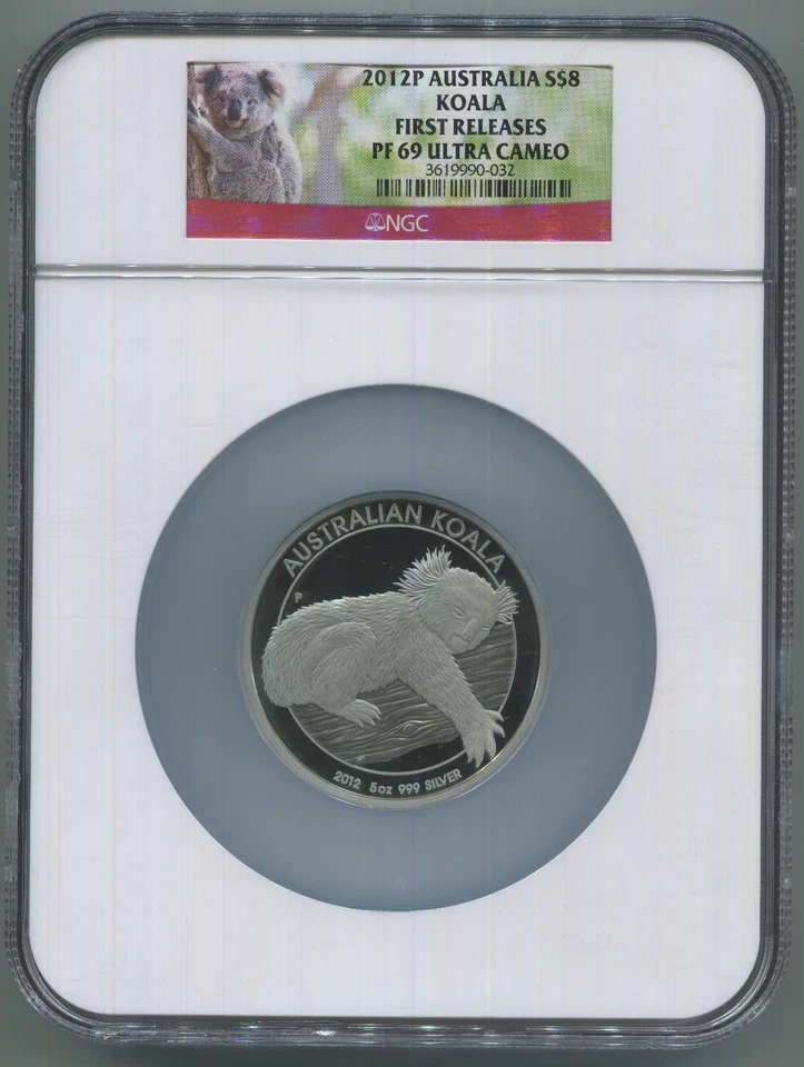 2012P Australia $8 5oz Koala First Release *NGC PF69 ULTRA CAMEO* - Image 1 of 1