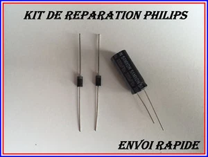 KIT REPARATION PHILIPS 47PFL5604H/12 2 DIODES SB260(SR260)+CONDENSATEUR 3300UF - Foto 1 di 1