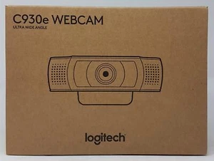 Logitech C930e Full HD Webcam, 30fps, 90° FOV, 4x Zoom, Schwarz - Neu & OVP - Bild 1 von 4