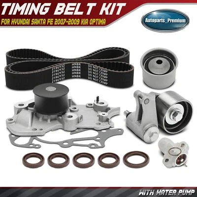 10x Kit de correa de distribución y bomba de agua para Hyundai Santa Fe 2007-2009 Kia Optima Rondo Foto 1 de 4