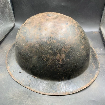 Casco De Combate De Acero Del Ejército Británico De La Segunda Guerra Mundial - Imagen 1 de 4