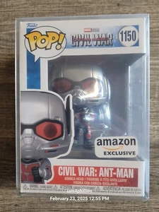 Funko Pop! Bobble-Head: Civil War: Ant-Man #1150 W/ Protector - Picture 1 of 5