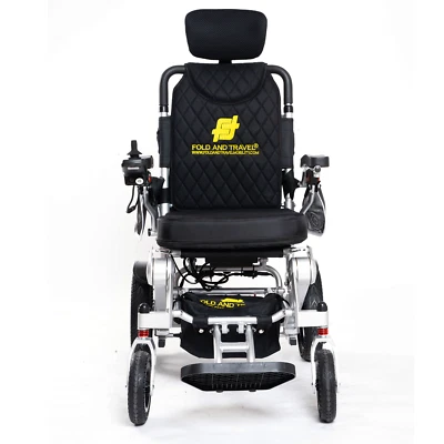 Fold And Travel Auto Recline Lightweight Foldable Electric Power Wheelchair - Image 1 of 4