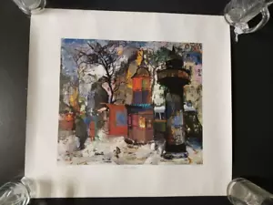 Olivier Foss (französisch 1920-2014) Winterdämmerung Reproduktion von Ketterlinus - Bild 1 von 5