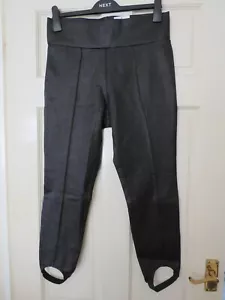 BNWT - Next Coated Ponte Stirrup Leggings 8 Long - 8L - Picture 1 of 5