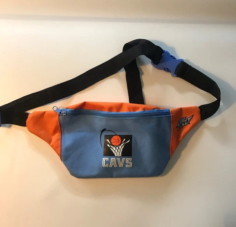 Mtn DEW Cleveland Cavaliers Fanny Pack - 90's Retro Style - NBA Cavs Waist Bag Cover