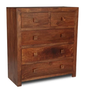 SOLID MANGO WOOD DAKOTA LARGE DRAWERS NEW INDIAN FURNITURE - Picture 1 of 7