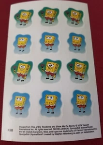 VIACOM INTERNATIONAL 2004 SPONGEBOB SQUAREPANTS STICKERS NOC - Picture 1 of 2