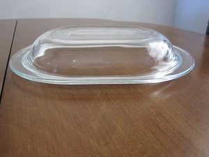 CUBIERTA DE CRISTAL VINTAGE PYREX OVALADA 602-C - Imagen 1 de 8