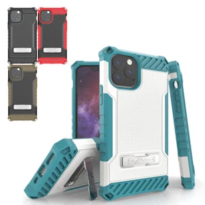 Funda híbrida a prueba de impactos de grado militar + cubierta de vidrio templado para iPhone 11 Pro - Imagen 1 de 37