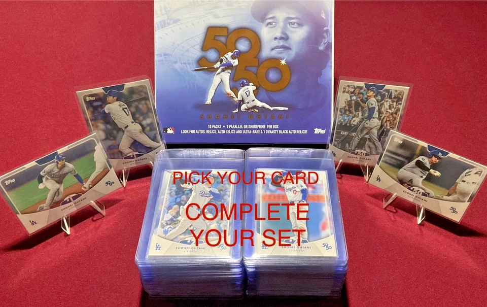 2024 TOPPS 50/50: SHOHEI OHTANI - HR & SB - PICK YOUR CARD - COMPLETE YOUR SET - Image 1 of 1