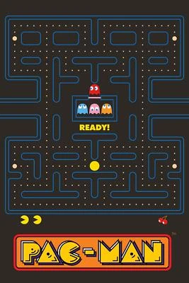 Pac Man Fleecedecke super weich Bettüberwurf passt zu Bettwäsche - Pac Man Design