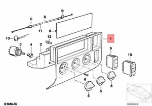 Genuine BMW E36 Compact Climate Radio Surround Trim OEM 64118367667 - Picture 1 of 1
