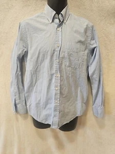 Ralph Lauren Purple Label Blue Gingham Check L/S Button Up Dress Shirt Sz Small - Picture 1 of 21