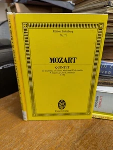 Mozart: Quintet A major K 581: Edition Eulenburg: Miniature Score - Picture 1 of 3