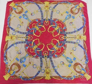 Pañuelo 100% Pura Seda Soie Vintage Mujer Rosanna Blancos (574) 84cm x 86cm - Imagen 1 de 4