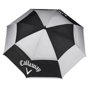 NEW Callaway Golf Tour Authentic 68" Double Canopy Umbrella - Black / White 2019 - Picture 1 of 4