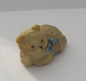 BEAR FIGURINE BROWN, RESIN, VINTAGE, 2 1/2" - Picture 1 of 4