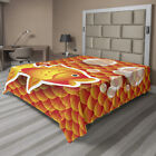 Ambesonne Orange Flat Sheet Top Sheet Decorative Bedding 6 Sizes