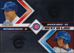 2012 Bowman Sterling Next In Line #NIL8 - Anthony Rizzo & Javier Baez Rookie - Picture 1 of 4